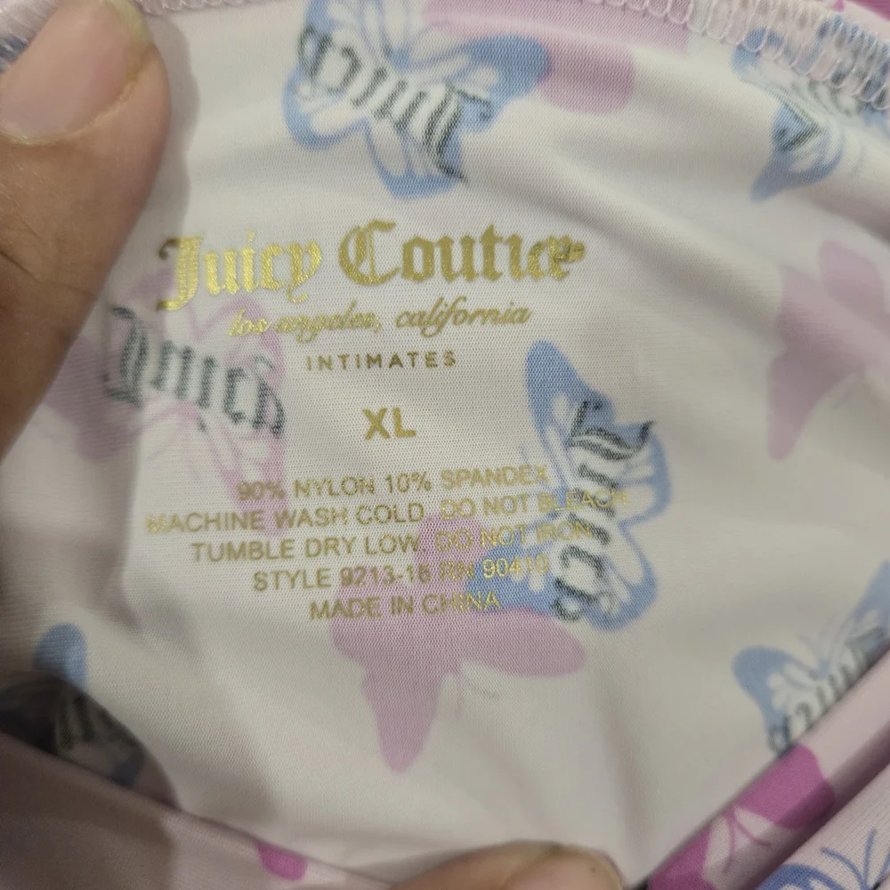 Juicy Couture Bikini Hipsters Underwear Logo Pack of 5 Size XL No Panty Lines
